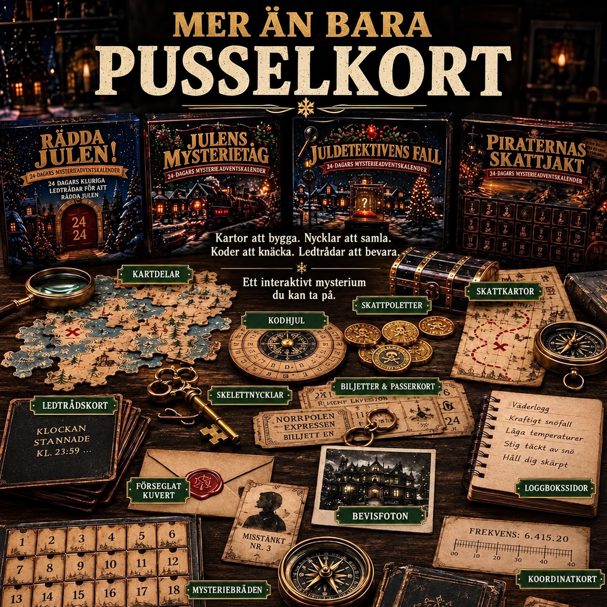 Detektivkalenderen – 24 Dagers Mysterium