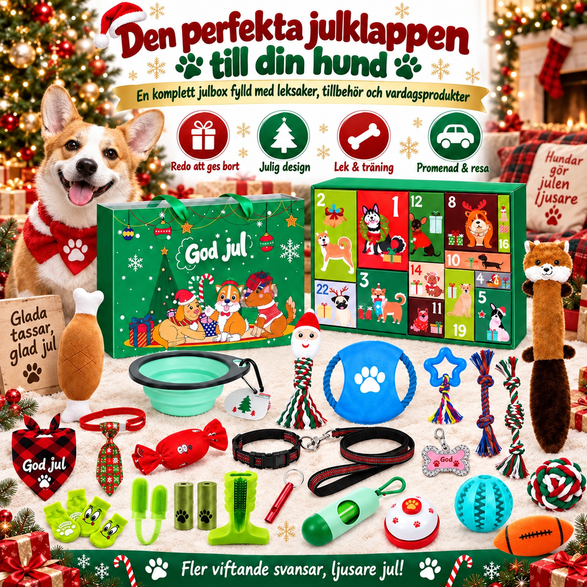 Julekalender med hundeleker