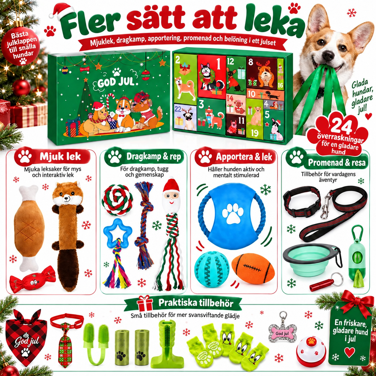 Julekalender med hundeleker