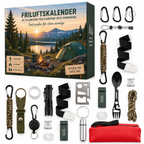 Friluftskalender – 24 tilbehør til camping og fotturer