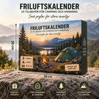 Friluftskalender – 24 tilbehør til camping og fotturer